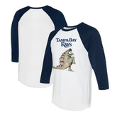 Tampa Bay Rays Tiny Turnip Unisex Stega 3/4-Sleeve Raglan T-Shirt Lifestyle