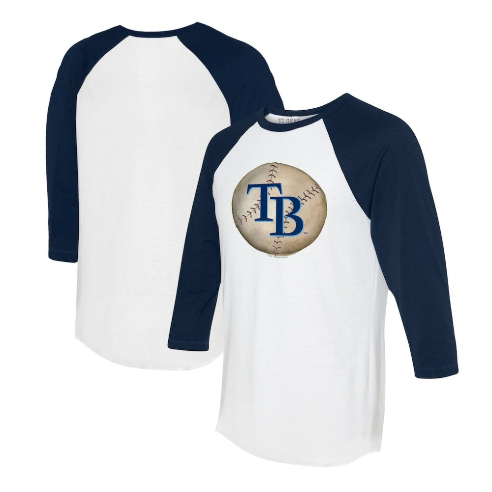 Tampa Bay Rays Tiny Turnip Unisex Stitched Baseball 3/4-Sleeve Raglan T-Shirt for sale