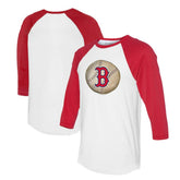 Boston Red Sox Tiny Turnip Unisex Stitched Baseball 3/4-Sleeve Raglan T-Shirt Clearance