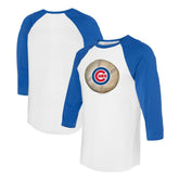 Chicago Cubs Tiny Turnip Unisex Stitched Baseball 3/4-Sleeve Raglan T-Shirt Sale