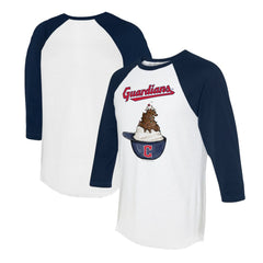 Cleveland Guardians Tiny Turnip Unisex Sundae Helmet 3/4-Sleeve Raglan T-Shirt Near Me