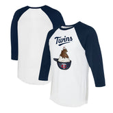 Minnesota Twins Tiny Turnip Unisex Sundae Helmet 3/4-Sleeve Raglan T-Shirt On Sale