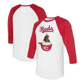 Cincinnati Reds Tiny Turnip Unisex Sundae Helmet 3/4-Sleeve Raglan T-Shirt Sale