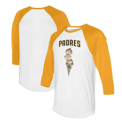 San Diego Padres Tiny Turnip Unisex Triple Scoop 3/4-Sleeve Raglan T-Shirt Online