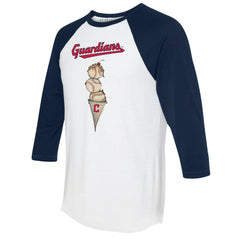 Cleveland Guardians Tiny Turnip Unisex Triple Scoop 3/4-Sleeve Raglan T-Shirt Online