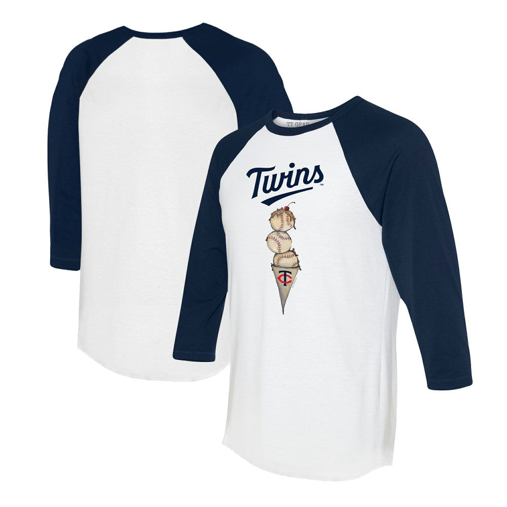 Minnesota Twins Tiny Turnip Unisex Triple Scoop 3/4-Sleeve Raglan T-Shirt for sale