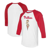 Philadelphia Phillies Tiny Turnip Unisex Triple Scoop 3/4-Sleeve Raglan T-Shirt Sale