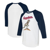 Cleveland Guardians Tiny Turnip Unisex TT Rex 3/4-Sleeve Raglan T-Shirt for sale