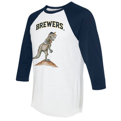 Milwaukee Brewers Tiny Turnip Unisex TT Rex 3/4-Sleeve Raglan T-Shirt Near Me
