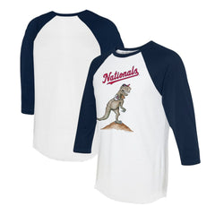 Washington Nationals Tiny Turnip Unisex TT Rex 3/4-Sleeve Raglan T-Shirt Near Me