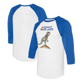 Toronto Blue Jays Tiny Turnip Unisex TT Rex 3/4-Sleeve Raglan T-Shirt On Sale