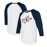 Atlanta Braves Tiny Turnip Unisex Unicorn 3/4-Sleeve Raglan T-Shirt Sale