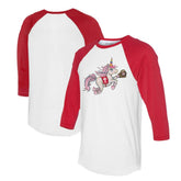 Philadelphia Phillies Tiny Turnip Unisex Unicorn 3/4-Sleeve Raglan T-Shirt Lifestyle