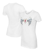 Texas Rangers Tiny Turnip Women's Angel Wings T-Shirt Lifestyle