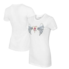 Texas Rangers Tiny Turnip Women's Angel Wings T-Shirt Lifestyle