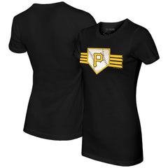 Pittsburgh Pirates Tiny Turnip Women's Base Stripe T-Shirt Online