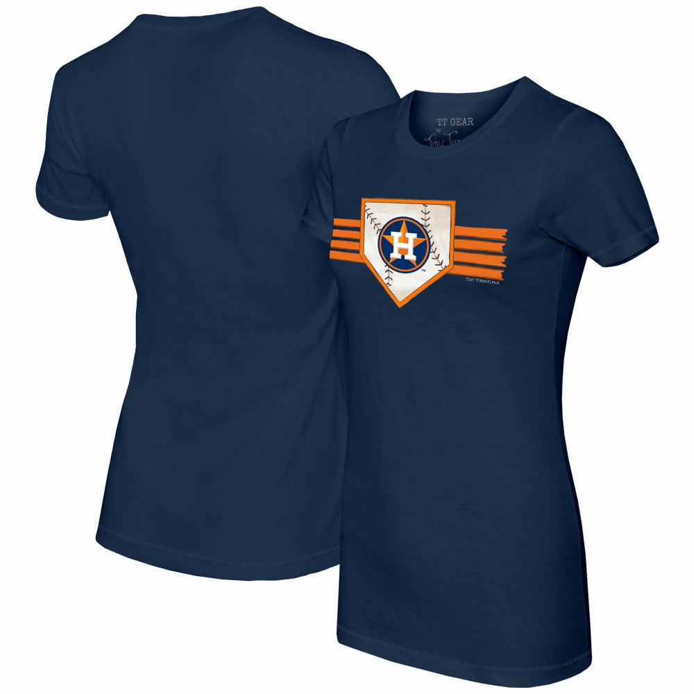 Houston Astros Tiny Turnip Women's Base Stripe T-Shirt Lifestyle