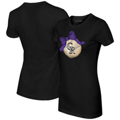 Colorado Rockies Tiny Turnip Women's Baseball Bow T-Shirt for sale