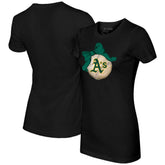 Athletics Tiny Turnip Women's Baseball Bow T-Shirt discount