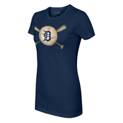 Detroit Tigers Tiny Turnip Women's Baseball Cross Bats T-Shirt Lifestyle