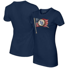 Tampa Bay Rays Tiny Turnip Women's Baseball Flag T-Shirt Online