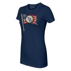 Tampa Bay Rays Tiny Turnip Women's Baseball Flag T-Shirt Online