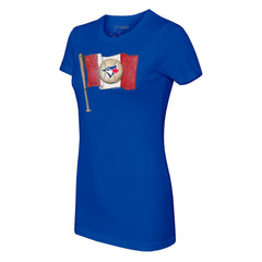 Toronto Blue Jays Tiny Turnip Women's Baseball Flag T-Shirt Lifestyle