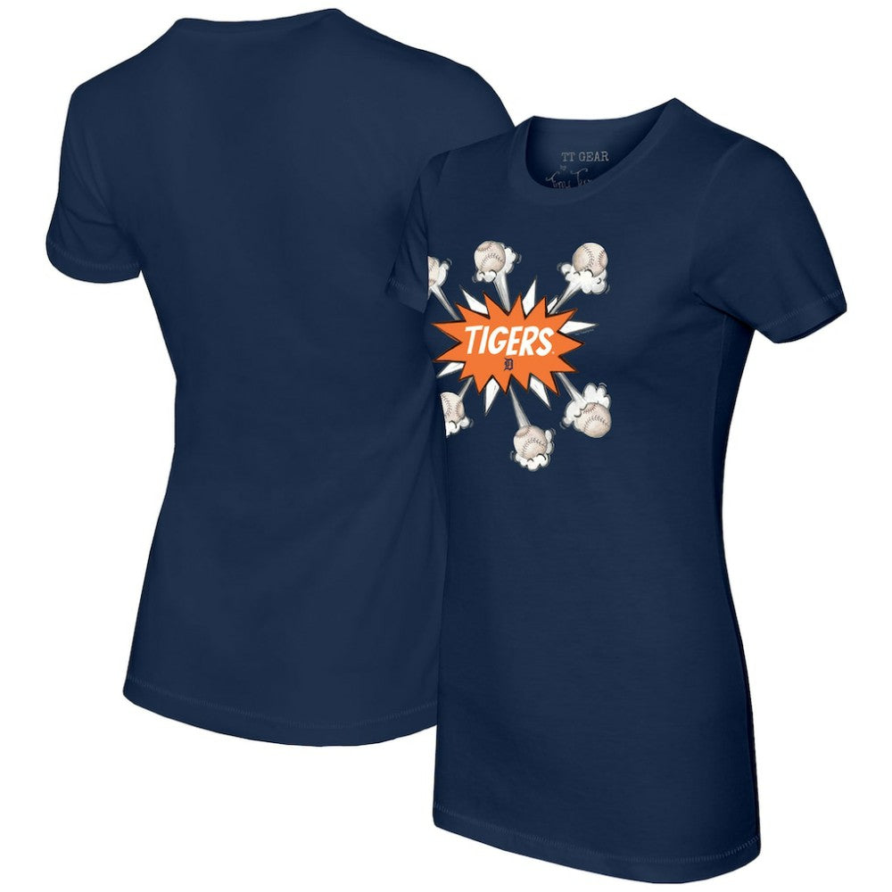 Detroit Tigers Tiny Turnip Women's Baseball Pow T-Shirt Sale