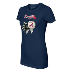 Atlanta Braves Tiny Turnip Women's Baseball Tear T-Shirt Near Me