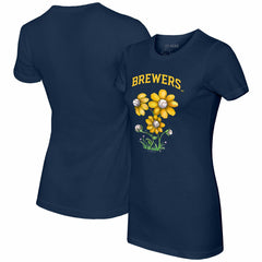 Milwaukee Brewers Tiny Turnip Women's Blooming Baseballs T-Shirt Online