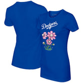 Los Angeles Dodgers Tiny Turnip Women's Blooming Baseballs T-Shirt discount