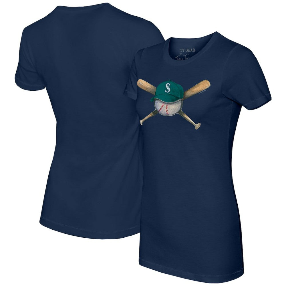 Seattle Mariners Tiny Turnip Women's Hat Crossbats T-Shirt Online