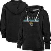 Jacksonville Jaguars '47 Women's Color Rise Kennedy Pullover Hoodie Black - 47 brand