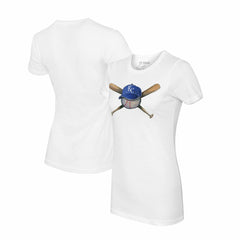 Kansas City Royals Tiny Turnip Women's Hat Crossbats T-Shirt Sale