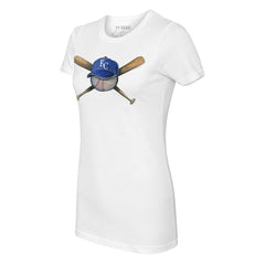 Kansas City Royals Tiny Turnip Women's Hat Crossbats T-Shirt Sale