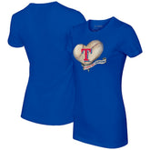 Texas Rangers Tiny Turnip Women's Heart Banner T-Shirt Online