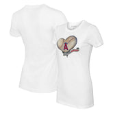 Los Angeles Angels Tiny Turnip Women's Heart Banner T-Shirt On Sale