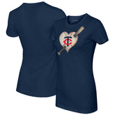 Minnesota Twins Tiny Turnip Women's Heart Bat T-Shirt Online