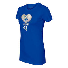 Los Angeles Dodgers Tiny Turnip Women's Heart Lolly T-Shirt Clearance