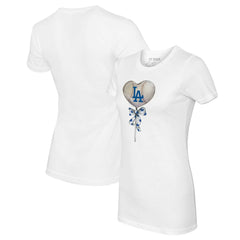 Los Angeles Dodgers Tiny Turnip Women's Heart Lolly T-Shirt Lifestyle