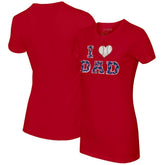 Boston Red Sox Tiny Turnip Women's I Love Dad T-Shirt for sale