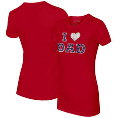 Boston Red Sox Tiny Turnip Women's I Love Dad T-Shirt for sale