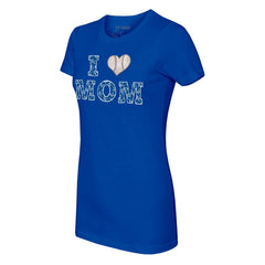 Kansas City Royals Tiny Turnip Women's I Love Mom T-Shirt Lifestyle