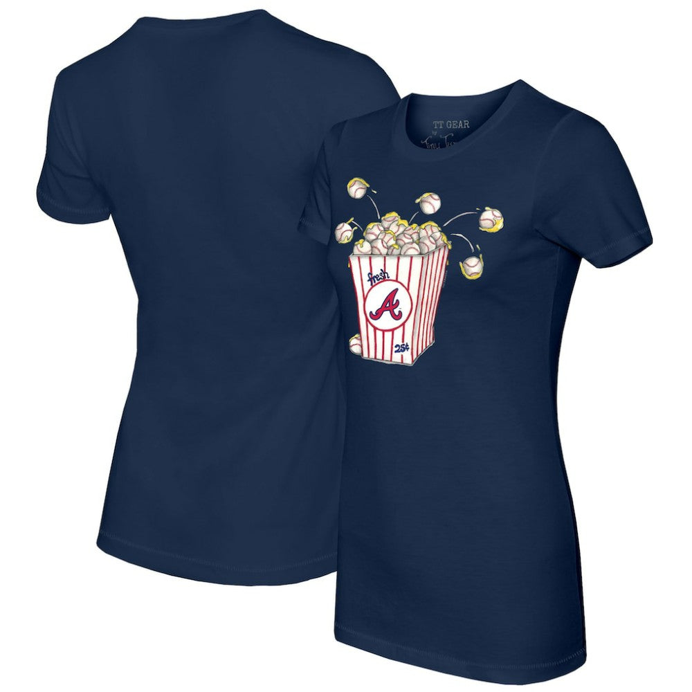 Atlanta Braves Tiny Turnip Women's Popcorn T-Shirt Online