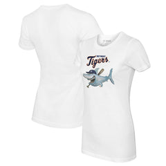 Detroit Tigers Tiny Turnip Women's Shark Logo T-Shirt On Sale