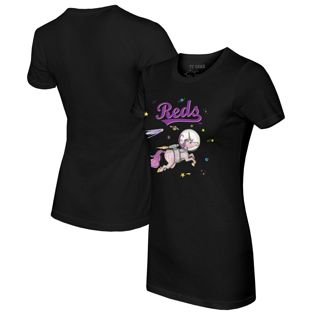 Cincinnati Reds Tiny Turnip Women's Space Unicorn T-Shirt Online