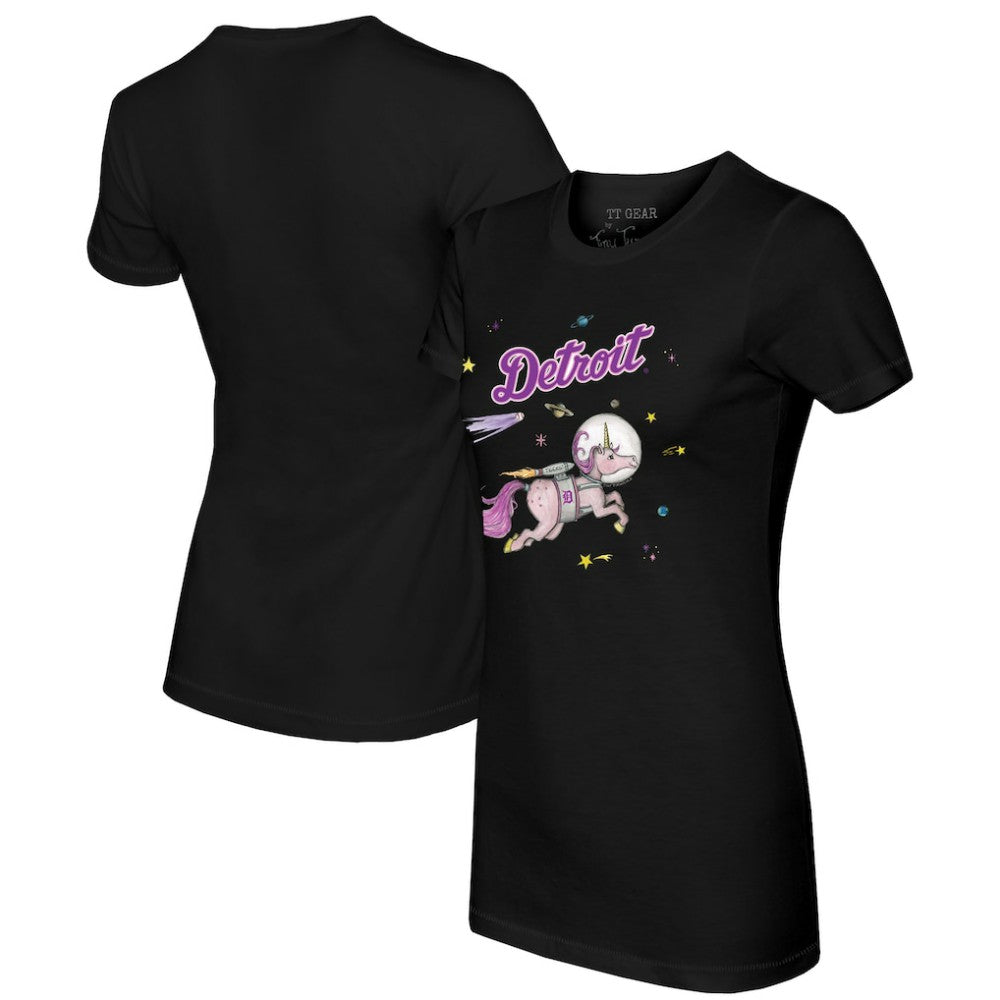 Detroit Tigers Tiny Turnip Women's Space Unicorn T-Shirt Clearance