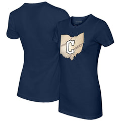 Cleveland Guardians Tiny Turnip Women's State Outline T-Shirt for sale