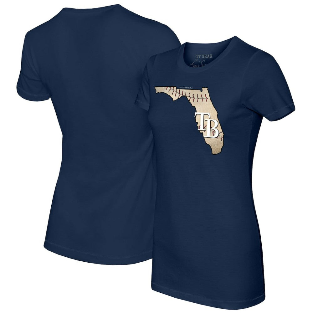 Tampa Bay Rays Tiny Turnip Women's State Outline T-Shirt discount