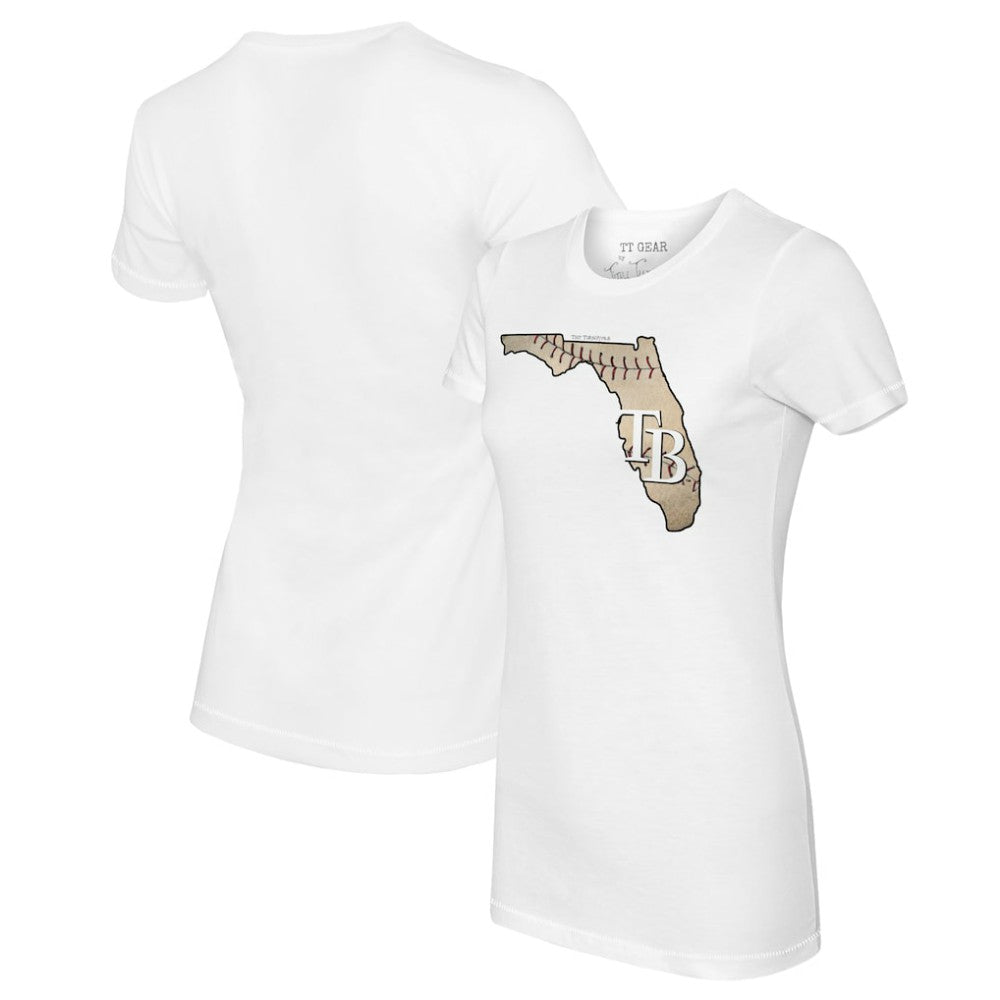 Tampa Bay Rays Tiny Turnip Women's State Outline T-Shirt Near Me